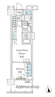 スカイグランデ津田沼【3階】の間取り