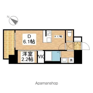 メイクスWアート上前津Ⅴ【802号室号室】の間取り