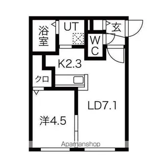 MAISON DE HIRO【105号室】の間取り