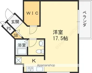 アルテハイム東大阪【6階】の間取り