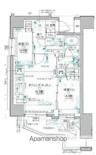 デュオステージ横濱桜木町【4階】の間取り