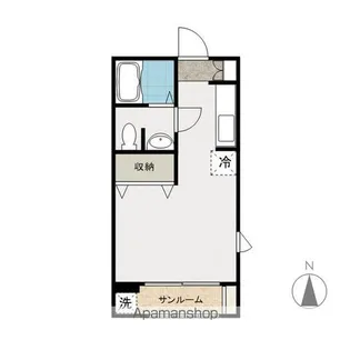 カーサみねき【102号室】の間取り