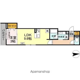 ルヴィータ高道【3階】の間取り