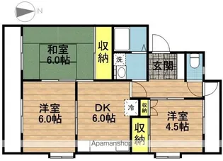 第2熊木ハイツ【2105号室】の間取り