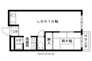 シャトー観月橋【307号室】の間取り