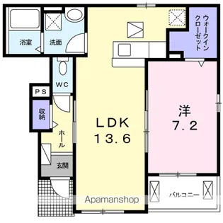 カーサ セレノ【1階】の間取り