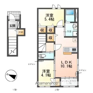 ブルー スカイ(BLUE SKY)【2階】の間取り
