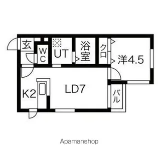 アール南郷16【1階】の間取り
