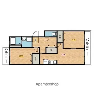 ジェネシス神栖【1階】の間取り