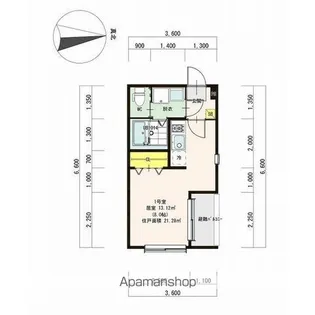 シャルム名古屋【2階】の間取り