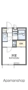 レオパレス双葉【208号室】の間取り