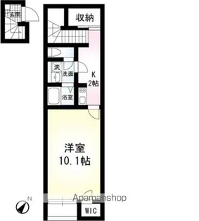 カーサ フローレス【203号室】の間取り