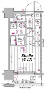 ガーラ・プレシャス川崎【7F-24号室】の間取り