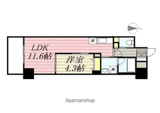 クラウドクレスト栄町【5階】の間取り