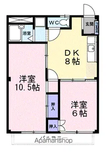 シティーハイツT&T【2階】の間取り