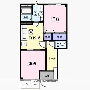 ドミール高出【1階】の間取り