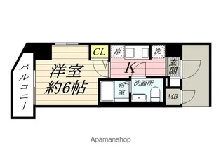 エルスタンザ大口【4階】の間取り