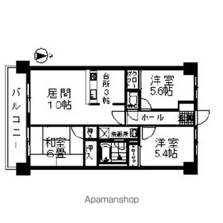 鶴羽ビル【10階】の間取り