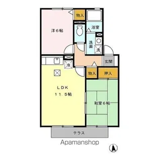 ルポ・ロジェマン C棟【1階】の間取り