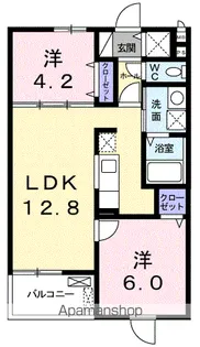 グリーンビラ郷美【2階】の間取り