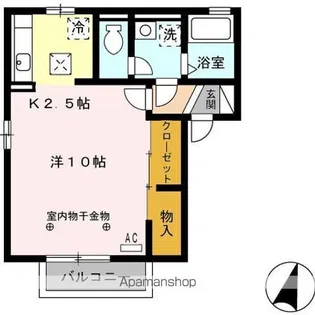 デルニエⅥ【1階】の間取り