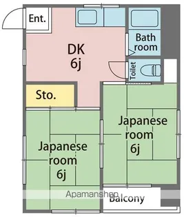 上の山ビル【501号室】の間取り