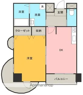 ローズ【605号室】の間取り