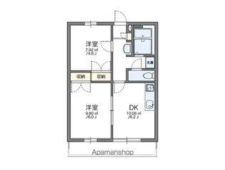 レオパレスサーナ【3階】の間取り