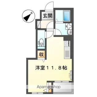 フィエスタⅡ【101号室】の間取り