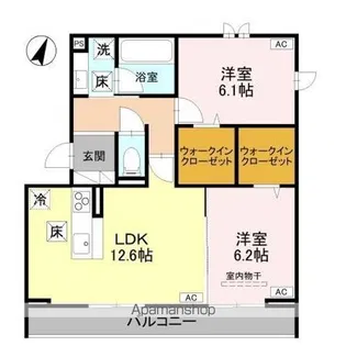 エトワールシャトー【1階】の間取り