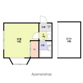 アメニティ東戸塚【101号室】の間取り