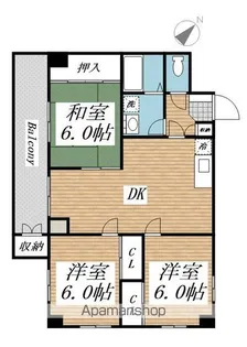 3LDKの間取り画像