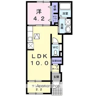 ボナール【1階】の間取り