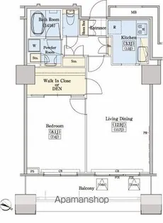 レジディアタワー上池袋(タワー棟)【16階】の間取り