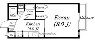 サープラス高野【107号室】の間取り