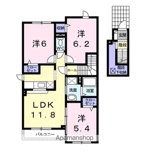 イルミオⅠ【2階】の間取り