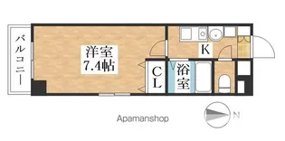 レジデンスT・L大金【2B号室】の間取り