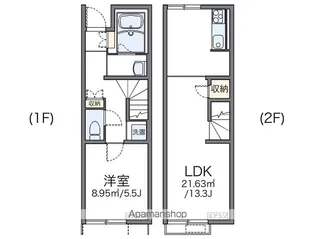 レオネクストコッリーナみなみ野【1階】の間取り