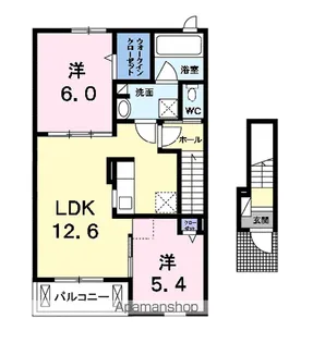 クレアンジュⅡ【2階】の間取り