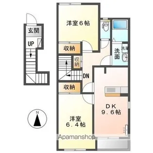 エバープレイス【2階】の間取り