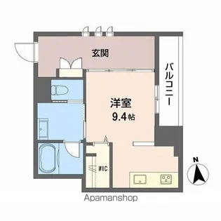 グランメゾン天神【1階】の間取り