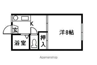 ユタカハイツ【106号室】の間取り