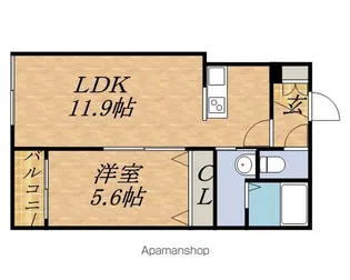 グランスター8【2階】の間取り
