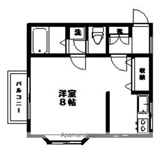 スイハープひろせ【201号室】の間取り