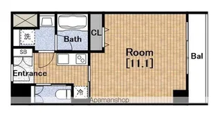 URBANEX淀屋橋(アーバネックス)【4階】の間取り