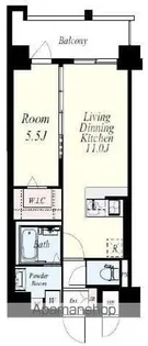 エルグランド吉塚【9階】の間取り