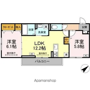 HOPE LODGE K【3階】の間取り