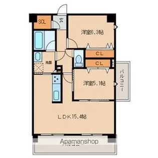 LEGAME【303号室号室】の間取り