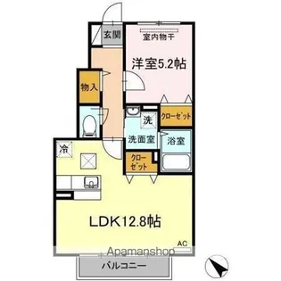 エスポワール B棟【1階】の間取り