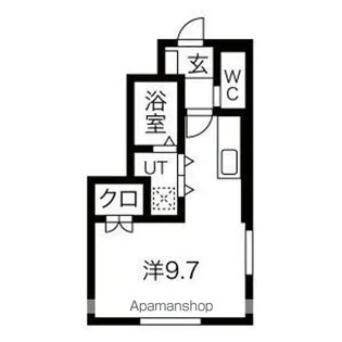 ル・メイユール東宮野目B棟【1階】の間取り